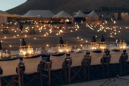 Dinner in the Agafay desert